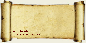 Isak Adamac vizit kartica